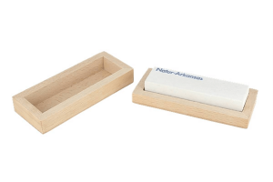 Pierre naturelle d'Arkansas RH Preyda polissage grain extra fin - coffret bois 2