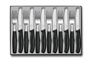Ménagère de 12 couverts Victorinox Swissclassic inox 18/10 couteaux lames arrondies
