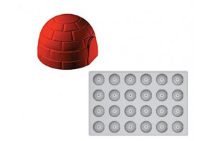 Moule en silicone 24 igloos 60x40cm