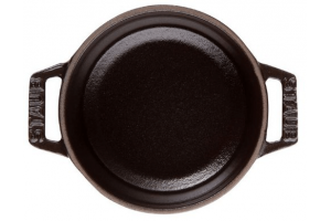 Cocotte ronde STAUB en fonte émaillée noir mat - De 12 à 34cm 2