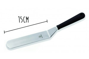 Spatule coudée pro Matfer - lame flexible 15cm acier inox