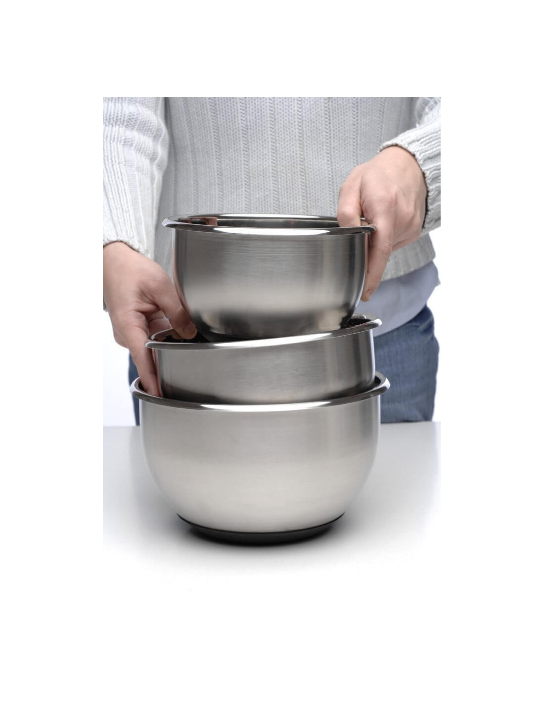 Lot De 4 Petits Bols En Inox Empilables - 11 Cm, 150 Ml - Parfaits Pour La Cuisine, Pâtisserie Et Rangement