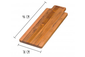 Planche à découper Teak Haus Marine Collection Teck écologique design unique 46x18cm