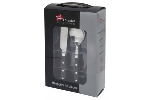 Ménagère Belle Table Noir Pradel Excellence - 16 pièces acier inox 2
