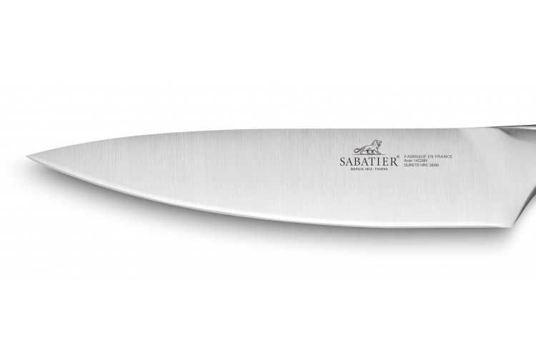 Couteau de chef tout inox Fuso Nitro+ Sabatier - lame 25cm acier Sandvik