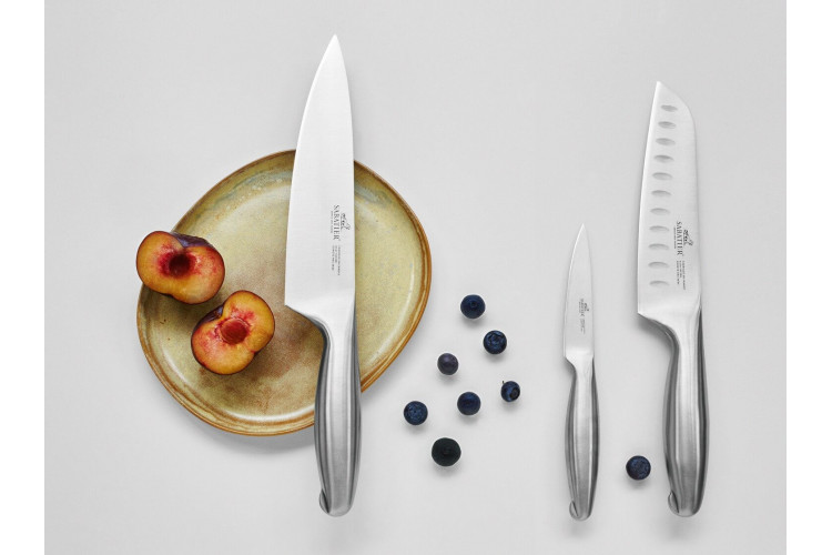 Couteau de chef tout inox Fuso Nitro+ Sabatier - lame 25cm acier Sandvik