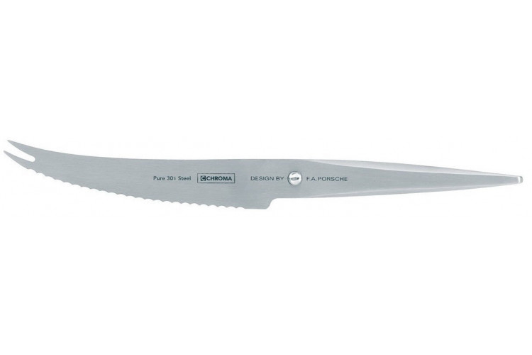 Couteau à fromage Chroma 12cm Type 301 Design by F.A. Porsche P10 - tout inox