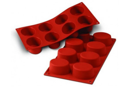 Moule en silicone Silikomart Silicon Flex - 8 formes ovales