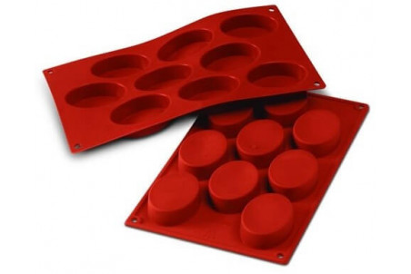 Moule en silicone Silikomart Silicon Flex - 9 formes ovales
