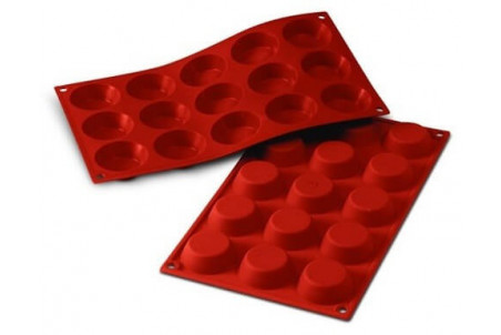 Moule en silicone Silikomart Silicon Flex - 15 tartelettes 5cm