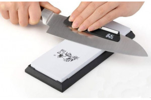 Pierre d'aiguisage TAIDEA grain fin 3000 avec socle 2