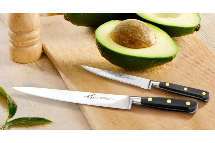 Couteau filet de sole Sabatier Idéal Inox rivets en laiton 20cm