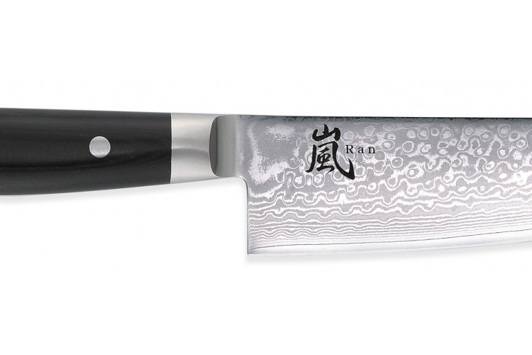 Couteau de chef japonais Yaxell Ran - lame 20cm damas 69 couches et acier VG10