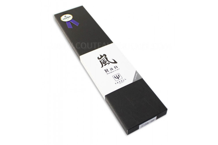 Couteau de chef japonais Yaxell Ran - lame 20cm damas 69 couches et acier VG10