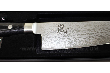 Couteau de chef japonais Yaxell Ran - lame 20cm damas 69 couches et acier VG10