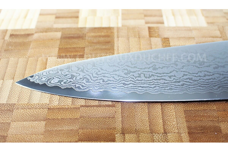 Couteau de chef japonais Yaxell Ran - lame 20cm damas 69 couches et acier VG10