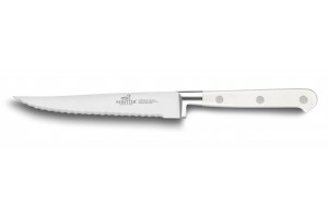 Couteau à steak Sabatier Toque Blanche lame dentée en inox 13cm