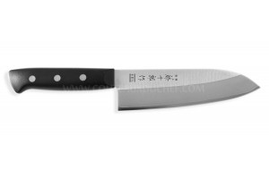 Couteau santoku japonais Tojiro DP Eco - lame 17cm manche riveté POM