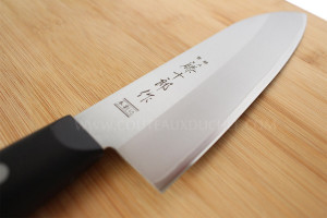 Couteau santoku japonais Tojiro DP Eco - lame 17cm manche riveté POM 2