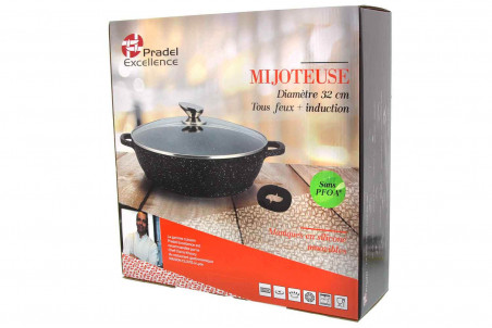 Mijoteuse en fonte Pradel Excellence Premium tous feux/induction façon pierre 32cm
