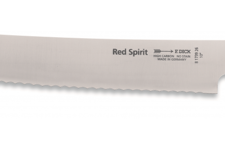 Couteau à pain Dick Red Spirit lame en inox et manche rouge - 26cm