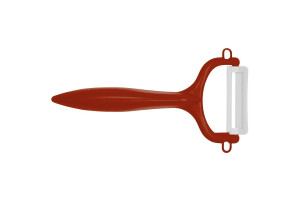Éplucheur rasoir rouge Kyocera lame en céramique 4cm
