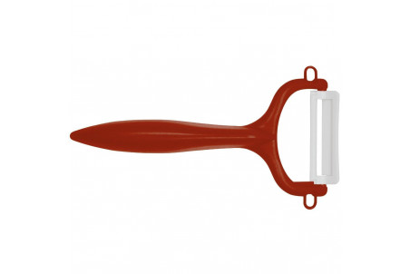 Éplucheur rasoir rouge Kyocera lame en céramique 4cm