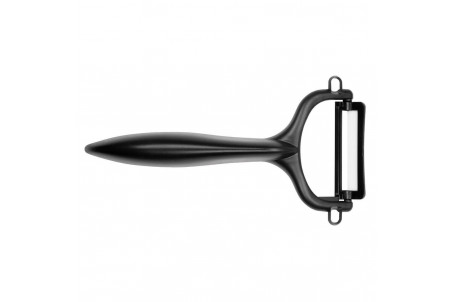 Éplucheur rasoir noir Kyocera lame en céramique 4cm