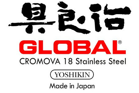 Spatule coudée Global GS42/6 tout inox 15cm