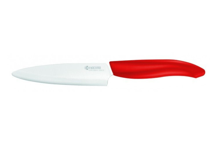 Coffret Kyocera - Couteau d'office 11cm et Éplucheur vertical à manches rouges