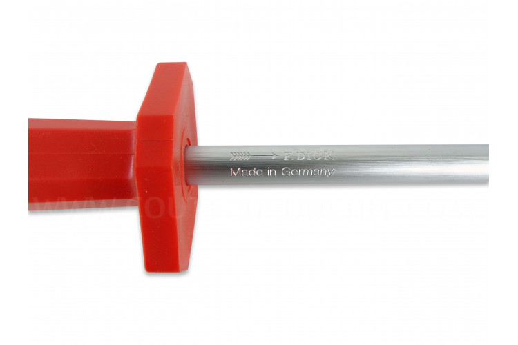 Fusil à aiguiser professionnel Dick mèche ronde grain fin en inox 25cm