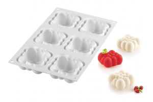 Moule en silicone Silikomart 6 mini nuages carrés 30x17,5cm