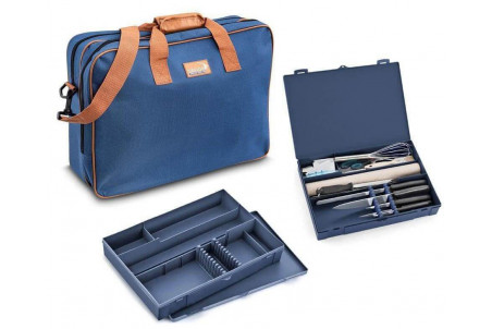 Mallette de boulanger / pâtissier 33 accessoires Urban Case DEGLON bleue