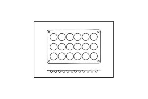 Moule en silicone Silikomart Silicon Flex 18 mini savarins 2