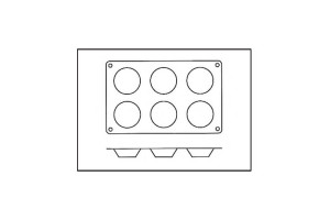 Moule en silicone Silikomart Silicon Flex 6 tartelettes 7cm 2