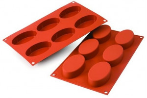 Moule en silicone professionnel Silicon Flex 300x175mm 6 formes ovales