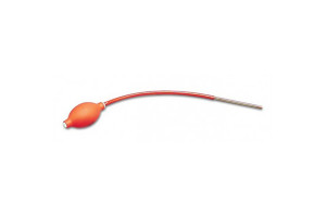 Pompe à souffler le sucre "Eco" orange en caoutchouc et cuivre