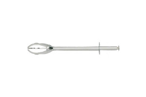 Pince à glaçon professionnelle en acier chromé 3 griffes - 21cm