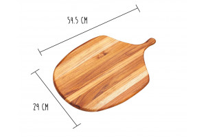 Planche à découper Teak Haus Canoe Collection teck écologique et résistante 54,5x29cm