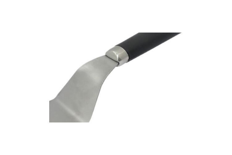 Spatule coudée Bargoin acier inox trempé - 20cm et manche polypropylène