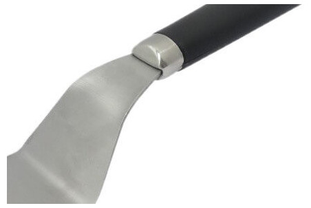 Spatule coudée Bargoin acier inox trempé - 20cm et manche polypropylène