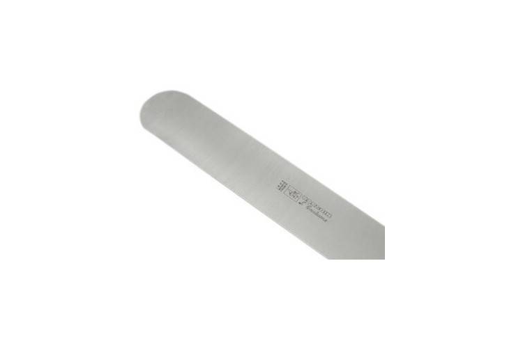 Spatule coudée Bargoin acier inox trempé - 20cm et manche polypropylène