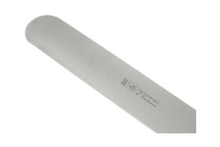 Spatule coudée Bargoin acier inox trempé - 20cm et manche polypropylène