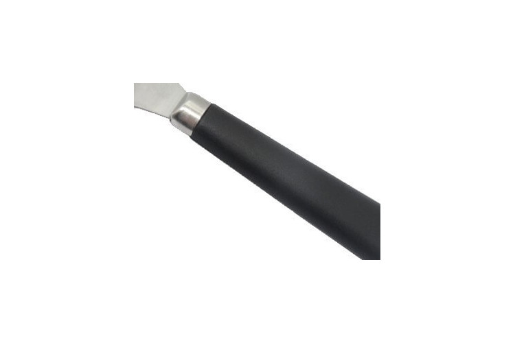 Spatule coudée Bargoin acier inox trempé - 20cm et manche polypropylène