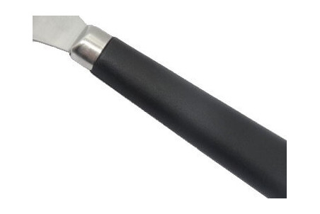 Spatule coudée Bargoin acier inox trempé - 20cm et manche polypropylène