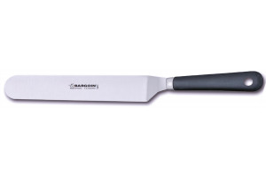 Spatule coudée Bargoin acier inox trempé - 20cm et manche polypropylène