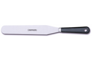 Spatule de pâtissier professionnelle Bargoin acier inox trempé - 26cm et manche polypropylène