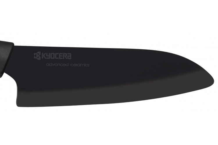 Couteau Santoku Kyocera noir lame céramique 14cm