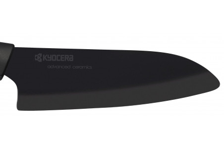 Couteau Santoku Kyocera noir lame céramique 14cm