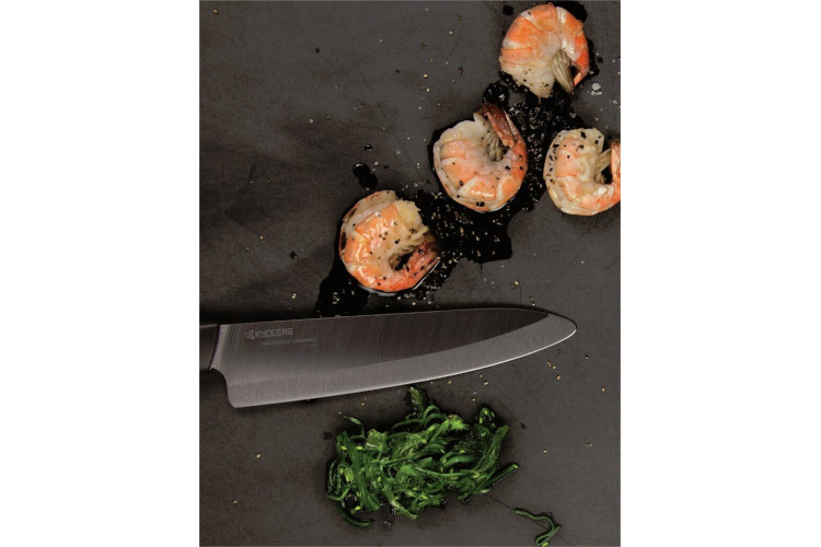 Couteau Santoku Kyocera noir lame céramique 14cm